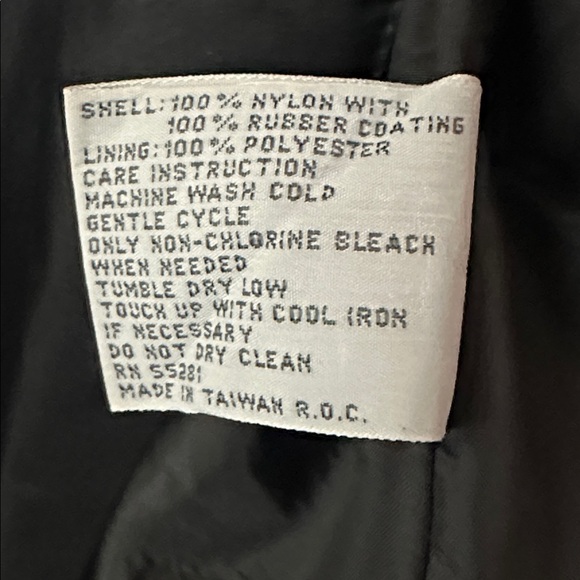 Shiny Black Belted Trench Rain Coat Vintage 90’s Crest Hollow women’s size 11 - Picture 8 of 9